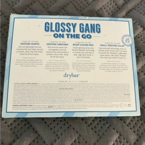 Drybar Glossy Gang Smoothing Set - Blue and White - Picture 2 of 2